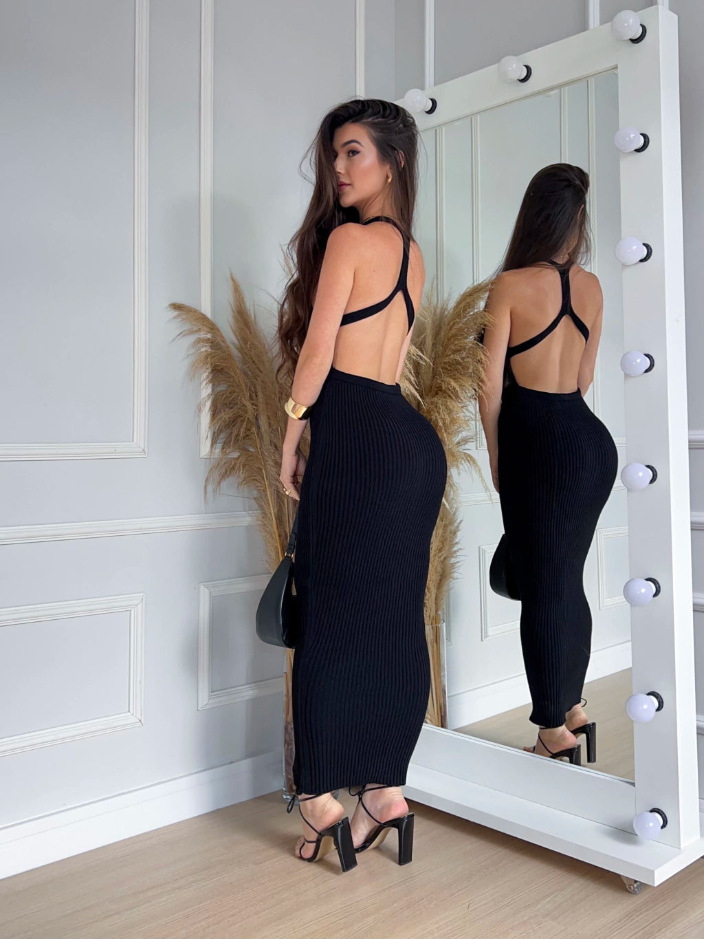 Vestido de Tricot Pepita