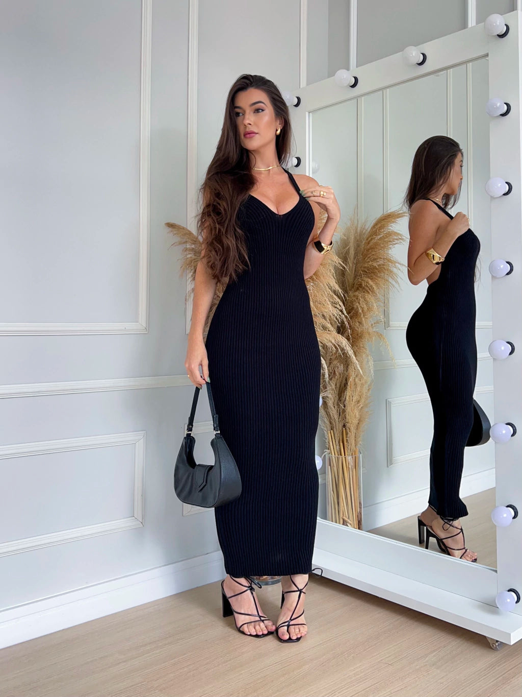 Vestido de Tricot Pepita
