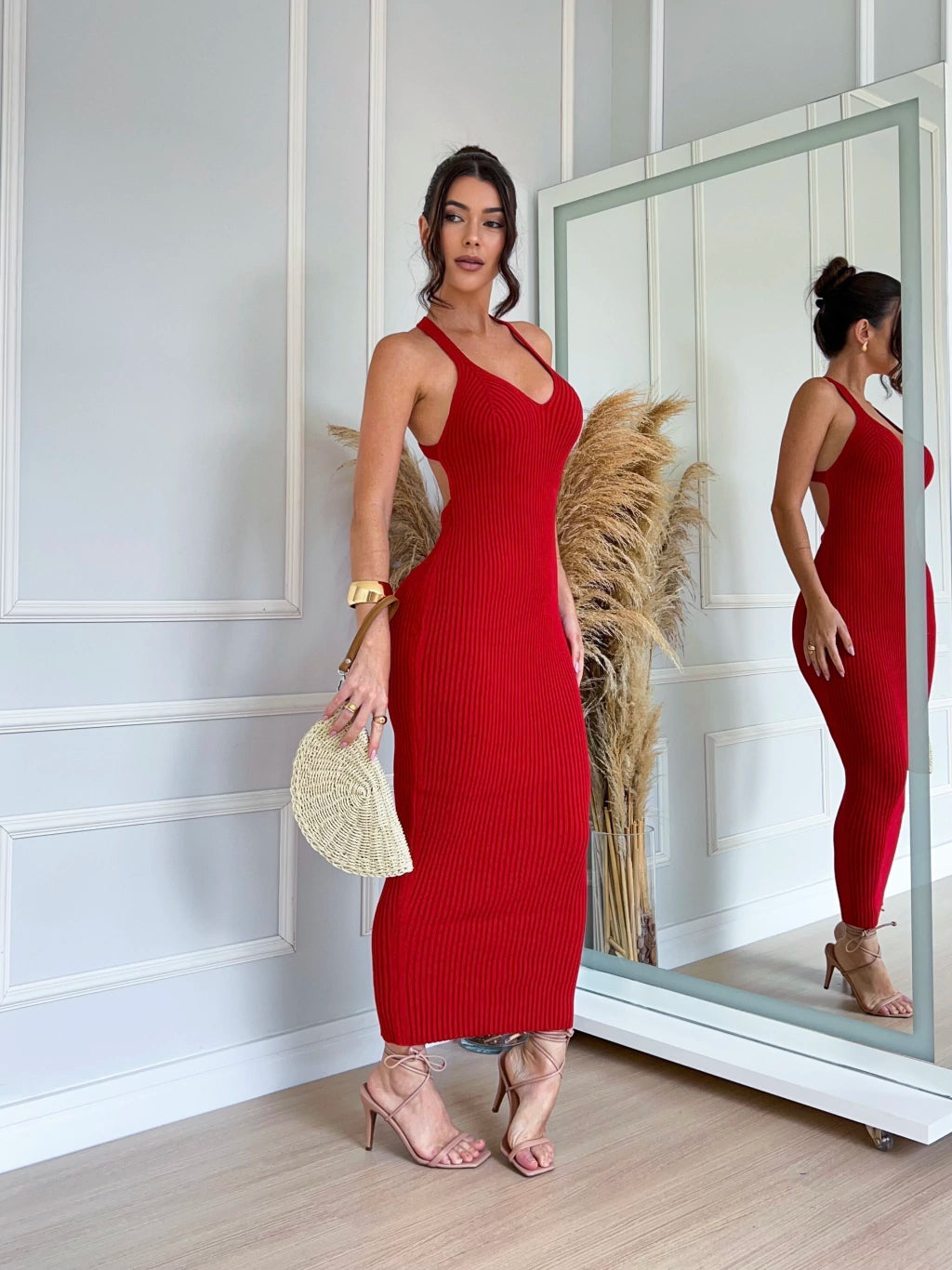 Vestido de Tricot Pepita