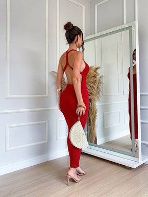 Vestido de Tricot Pepita